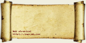 David Pejaković vizit kartica